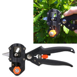 Set di strumenti per innesto professionale Forbici da potatura Macchina per innesto per piantine Dispositivo per innesto con tre lame, un coltello a croce, una chiave inglese, Black