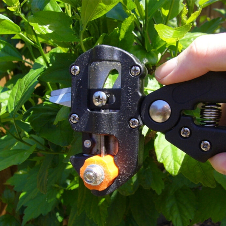 Set di strumenti per innesto professionale Forbici da potatura Macchina per innesto per piantine Dispositivo per innesto con tre lame, un coltello a croce, una chiave inglese, Black
