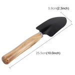 Rastrello Pala Cazzuola da scavo 3 in 1 Manico in legno Testa in metallo Mini Attrezzo per piante da giardino Attrezzo da giardinaggio Attrezzi per fiori da giardino Attrezzi da giardino Set combinato, Plant Tool 3