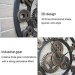 Orologio da parete con numeri arabi, retro, rotondo, in legno, su un solo lato, diametro: 30 cm, Number 30cm