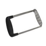 Schiacciapatate manuale in acciaio inossidabile con zucca e patate con manico orizzontale ampio ed ergonomico, Single layer stainless