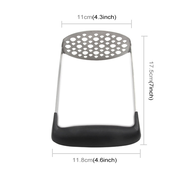Schiacciapatate manuale in acciaio inossidabile con zucca e patate con manico orizzontale ampio ed ergonomico, Single layer stainless