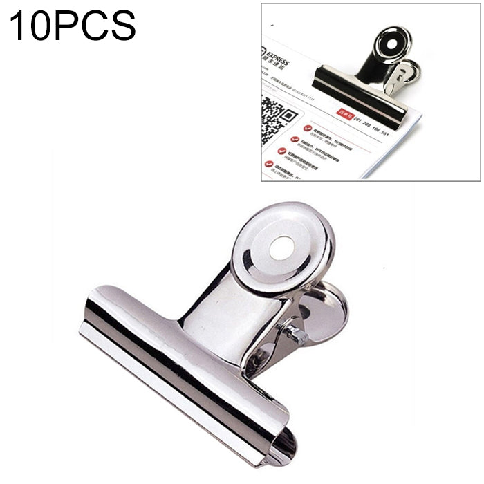 36 clip rotonde in acciaio inossidabile, metallo argentato, 50 mm, per appunti, lettere, clip per carta, per ufficio, 10PCS / 50mm
