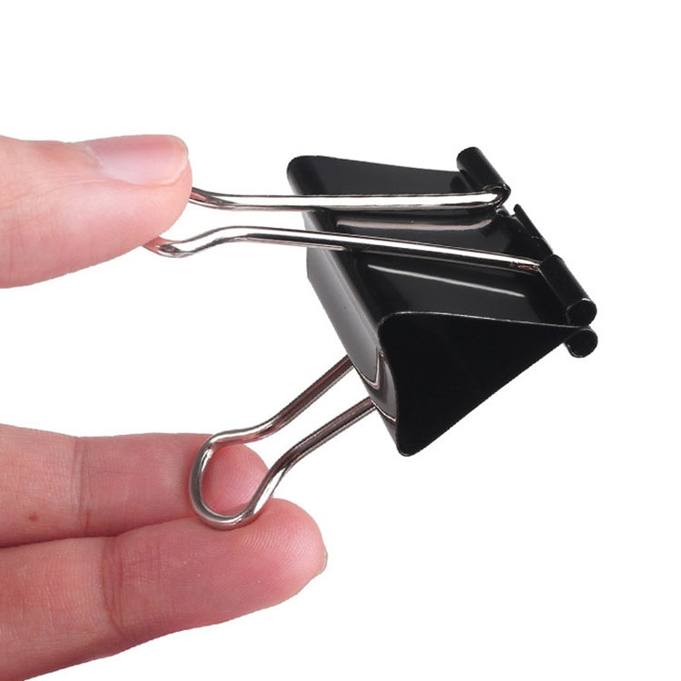 50 clip in metallo nero 32 mm per ufficio