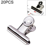 72 clip rotonde in acciaio inossidabile, metallo argentato, 31 mm, per appunti, lettere, clip per carta, per ufficio, 20PCS / 31mm