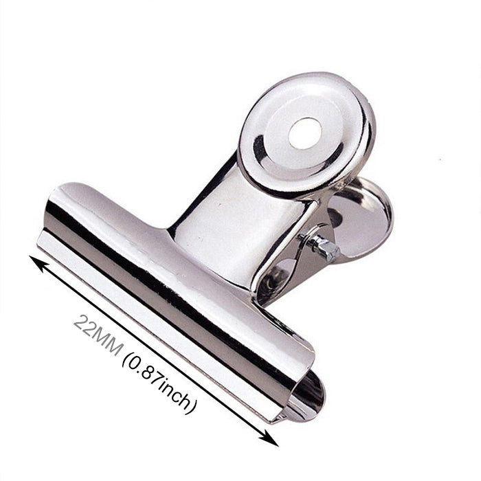 100 clip rotonde in acciaio inox 22 mm per ufficio