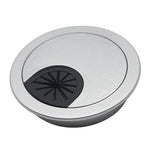 Copriforo per scatola di filettatura rotonda in plastica da tavolo per computer da scrivania da 10 pezzi, diametro del foro: 53 mm, 53mm
