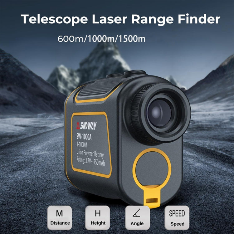 SNDWAY SW1000A Outdoor Portable Waterproof Telescope Distance Meter 1000m 1000m