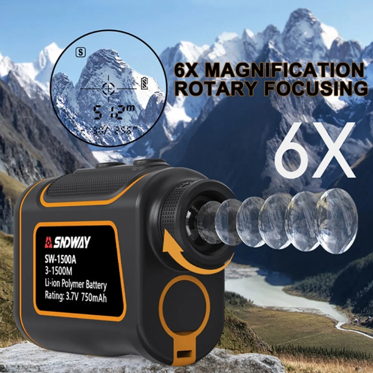 SNDWAY SW1000A Outdoor Portable Waterproof Telescope Distance Meter 1000m 1000m