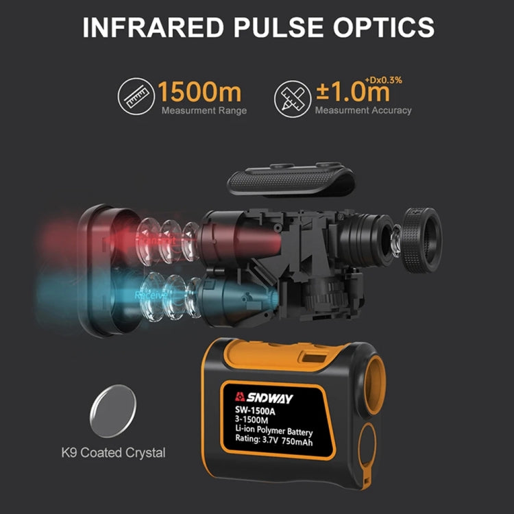 SNDWAY SW600A Telemetro laser portatile impermeabile 600m