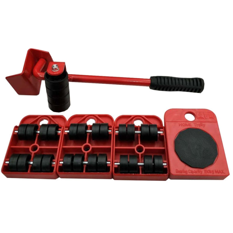 Carrello per mobili pesanti per la casa, kit di guide per sollevamento e spostamento, 4 rulli e set di trasporto per sollevatori di mobili