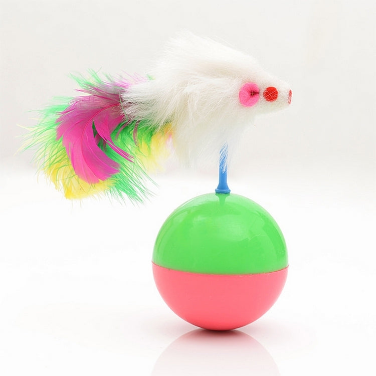 Durevoli giocattoli preferiti per gatti, piume, topi, bicchieri, giocattoli di plastica, palline, diametro: 5,5 cm, Ball Diameter: 5.5cm