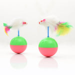 Durevoli giocattoli preferiti per gatti, piume, topi, bicchieri, giocattoli di plastica, palline, diametro: 5,5 cm, Ball Diameter: 5.5cm