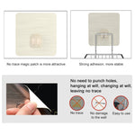 Mensola per bagno portasapone stile adesivo magico antitraccia in acciaio inossidabile a doppio strato creativo, Double Layer Bathroom Shelf