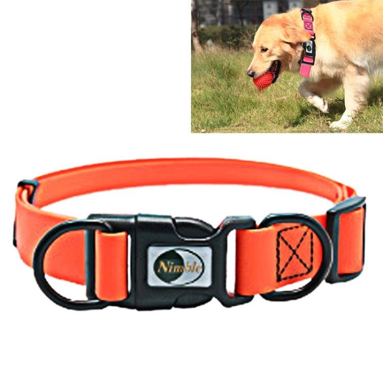 Collare per cani da compagnia a doppio anello regolabile impermeabile in materiale PVC, adatto per cani feroci, taglia: S, misura collare: 24-36 cm, Size: S, Size: 4