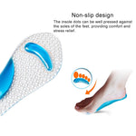 5 paia di donne in gel di silicone massaggio arco plantare solette ortopediche piede piatto prevengono il piede bozzolo scarpe con tacco alto, consegna colore casuale