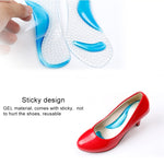 5 paia di donne in gel di silicone massaggio arco plantare solette ortopediche piede piatto prevengono il piede bozzolo scarpe con tacco alto, consegna colore casuale