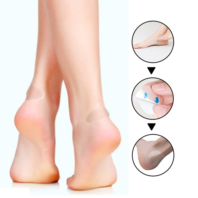 10 PZ Cura dei piedi Pelle Idrogel Cerotto analgesico Vesciche Protezione per tallone antiscivolo Dimensioni: 20x60 cm, Size: 20x60cm