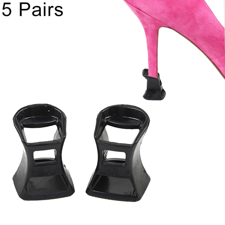 5 paia di tappi in PVC antiscivolo resistenti per scarpe, protezioni per tacchi alti, taglia: S, consegna colore casuale, Size: S