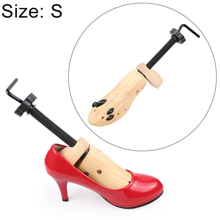 Espansore per scarpe modellanti per barelle di supporto fisso unisex in legno di pino, misura: S（34-37 metri）, Size: S（34-37Yards）