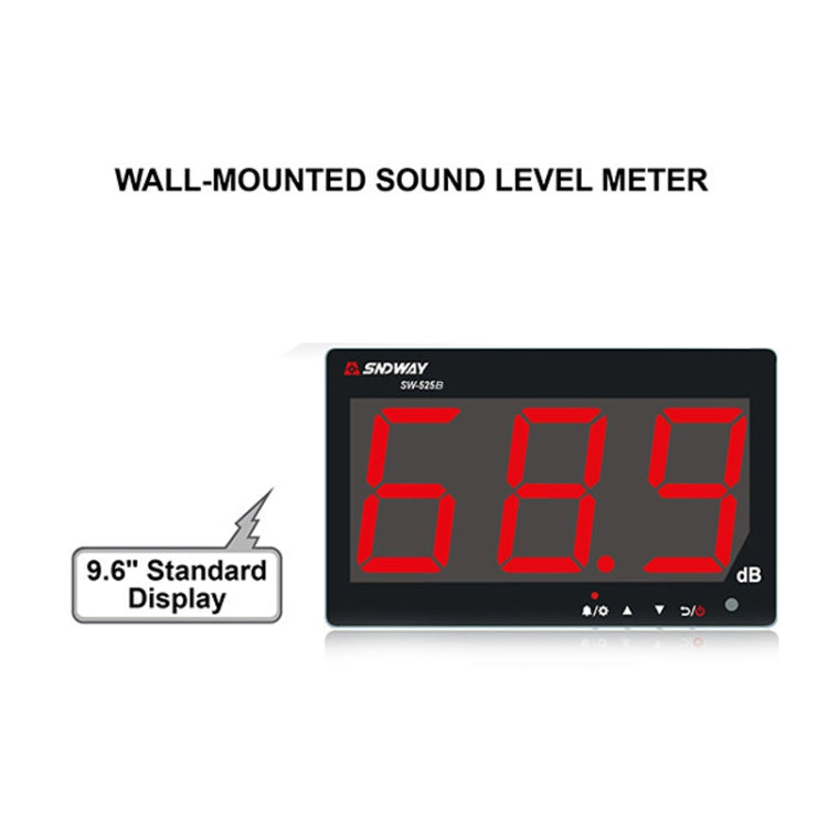 SNDWAY SW525B Tester di rumore fonometro DB a parete con trasferimento di archiviazione dati USB e comunicazione USB, SW525B