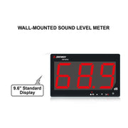 SNDWAY SW525B Wall Mounted Sound Level Meter DB Noise Tester with USB Data Storage Transfer and USB Communication, SW525B