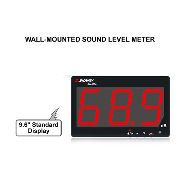 SNDWAY SW525A Fonometro da parete DB Tester di rumore, SW525A