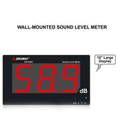 SNDWAY SW526A 18 inch Large Screen Display Wall Mounted Sound Level Meter DB Noise Tester, SW526A