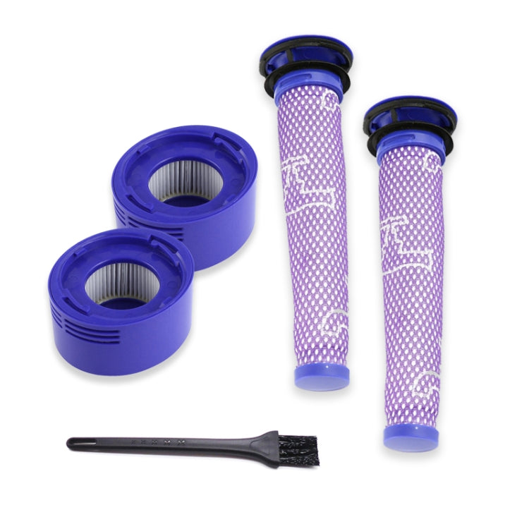 XD936 5 in 1 Pre-Filter Core + Rear Filter Core + Cleaning Brush for Dyson V7 / V8 Vacuum Cleaner Accessories, XD936