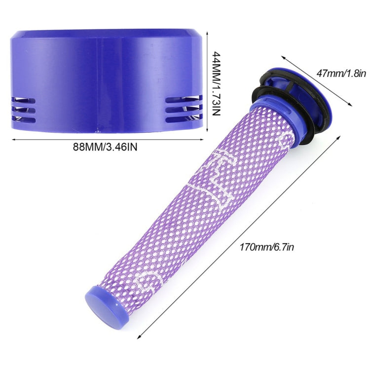 Nucleo prefiltro 5 in 1 e filtro posteriore per Dyson V7 V8