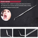 Set strumenti dentali 6 in 1 in acciaio inox