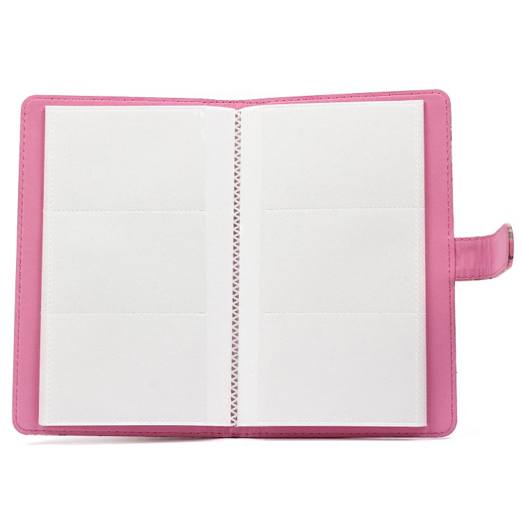 Pink Flamingo Pattern 3 pollici fai da te PU Mini creatività inserto tipo 32 pagine squisito album fotografico per Polaroid, Pink Flamingo