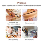 Decorazioni per la casa Originalità Scatole musicali in legno, Ferris Wheel Shape, Train Shape, Carousel Shape, Seesaw Shape, Dance Angel Shape, Birthday Cake Shape, Eiffel Tower Shape, Taj Mahal Shape, Arc De Triomphe Shape, Castle Shape              ...