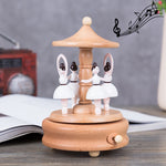 Decorazioni per la casa Originalità Scatole musicali in legno, Ferris Wheel Shape, Train Shape, Carousel Shape, Seesaw Shape, Dance Angel Shape, Birthday Cake Shape, Eiffel Tower Shape, Taj Mahal Shape, Arc De Triomphe Shape, Castle Shape              ...