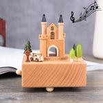 Decorazioni per la casa Originalità Scatole musicali in legno, Ferris Wheel Shape, Train Shape, Carousel Shape, Seesaw Shape, Dance Angel Shape, Birthday Cake Shape, Eiffel Tower Shape, Taj Mahal Shape, Arc De Triomphe Shape, Castle Shape              ...