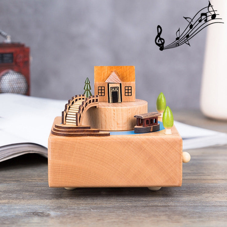 Decorazioni per la casa Originalità Scatole musicali in legno, Ferris Wheel Shape, Train Shape, Carousel Shape, Seesaw Shape, Dance Angel Shape, Birthday Cake Shape, Eiffel Tower Shape, Taj Mahal Shape, Arc De Triomphe Shape, Castle Shape              ...