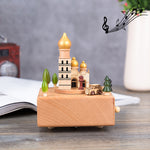 Decorazioni per la casa Originalità Scatole musicali in legno, Ferris Wheel Shape, Train Shape, Carousel Shape, Seesaw Shape, Dance Angel Shape, Birthday Cake Shape, Eiffel Tower Shape, Taj Mahal Shape, Arc De Triomphe Shape, Castle Shape              ...