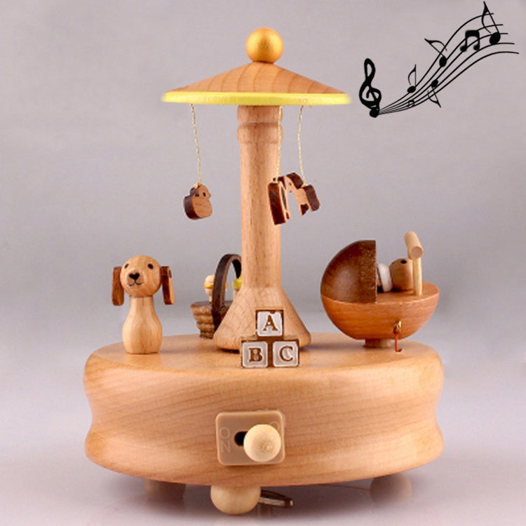 Decorazioni per la casa Originalità Scatole musicali in legno, Ferris Wheel Shape, Train Shape, Carousel Shape, Seesaw Shape, Dance Angel Shape, Birthday Cake Shape, Eiffel Tower Shape, Taj Mahal Shape, Arc De Triomphe Shape, Castle Shape              ...