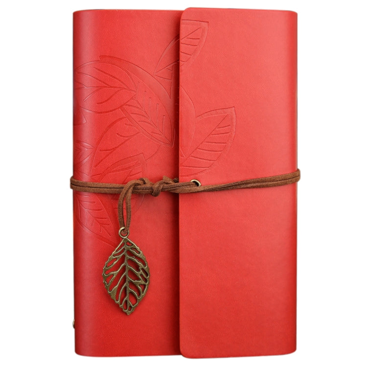 Diario di viaggio a fogli mobili con motivo creativo retrò con foglie autunnali, dimensioni: M, M