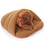Cuccia pile polare per cani e gatti L 58x68x32 cm