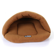 Pile polare a forma di pantofola addensato caldo per cani e gatti. Dimensioni della casa: L, 58×68×32 cm, Size: L