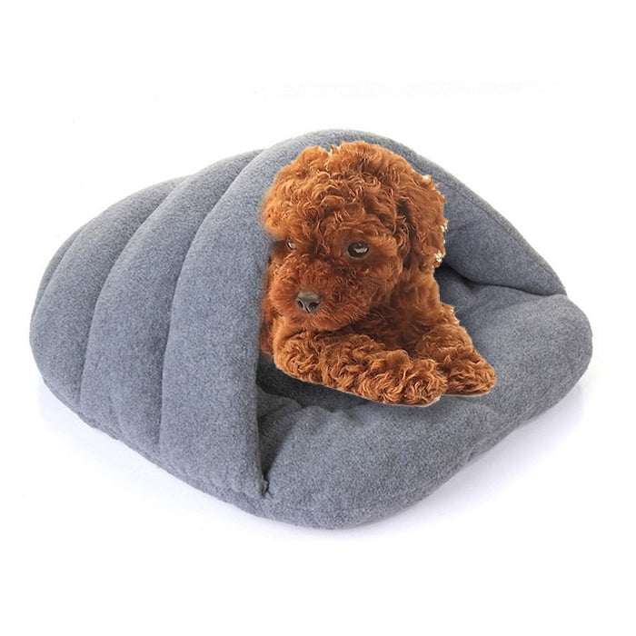 Cuccia pile polare per cani e gatti L 58x68x32 cm