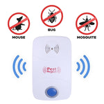 Repellente elettronico per il controllo dei parassiti delle zanzare dei ratti ad ultrasuoni con luce LED, spina americana, AC90V-250V, US Plug
