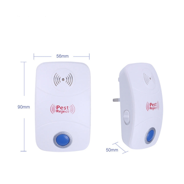 Repellente elettronico per il controllo dei parassiti delle zanzare dei ratti ad ultrasuoni con luce LED, spina americana, AC90V-250V, US Plug
