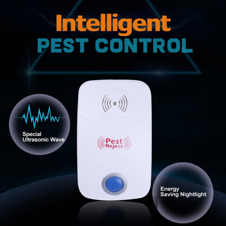 Repellente elettronico per il controllo dei parassiti delle zanzare dei ratti ad ultrasuoni con luce LED, spina americana, AC90V-250V, US Plug