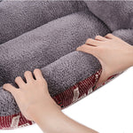 Tappetino per cani Teddy caldo caramello XL 80x60x16 cm
