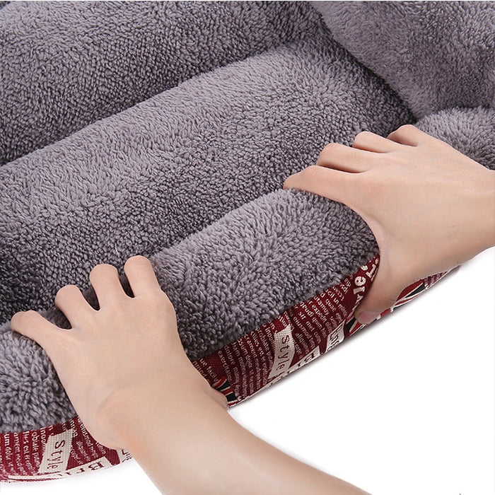 Tappetino per cani Teddy caldo caramello XL 80x60x16 cm