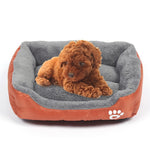 Tappetino per cani Teddy caldo caramello XL 80x60x16 cm