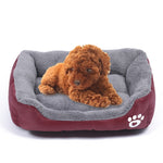 Tappetino per cani Teddy caldo caramello XXL 95x72x18 cm