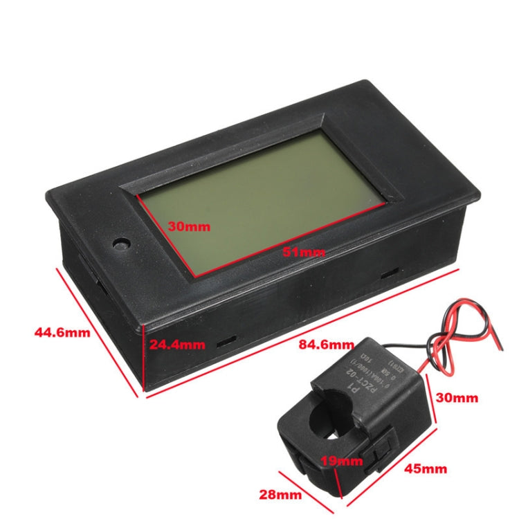 PZEM-061 4 in 1 DC Digital Display Voltage Measuring Instrument, AC 80-260V, 100A